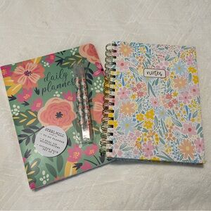 Floral To Do Planner and Notes Journal Set